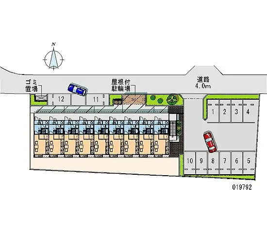 ★手数料０円★古河市古河　月極駐車場（LP）